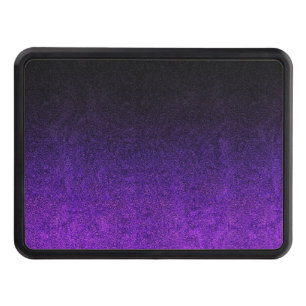 Falln Purple & Black Glitter Gradient Trailer Hitch Cover