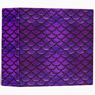 Falln Purple & Blue Mermaid Scales Binder