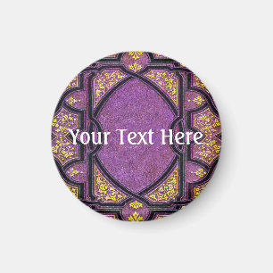 Falln Purple & Gold Vines Book Cover Magnet