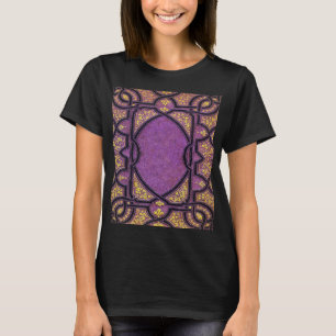 Falln Purple & Gold Vines Book Cover T-Shirt