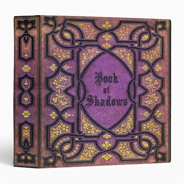 Falln Purple Vines Book of Shadows Binder (Front/Spine)