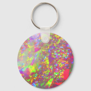 Falln Rainbow Brazilian Opal Keychain