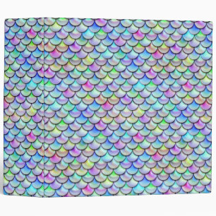 Falln Rainbow Bubble Mermaid Scales Binder