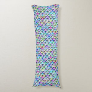 Falln Rainbow Bubble Mermaid Scales Body Pillow