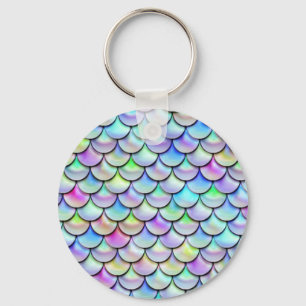 Falln Rainbow Bubble Mermaid Scales Keychain
