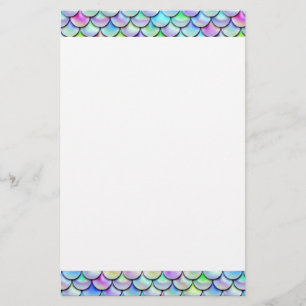 Falln Rainbow Bubble Mermaid Scales Stationery