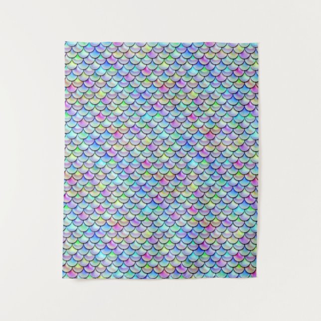 Falln Rainbow Bubble Scales Tapestry (Front)