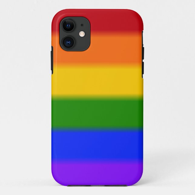 Falln Rainbow Gay Pride Flag Case-Mate iPhone Case (Back)