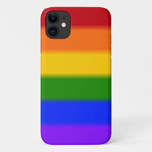 Falln Rainbow Gay Pride Flag Case-Mate iPhone Case (Back)