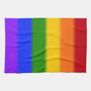 Falln Rainbow Gay Pride Flag Kitchen Towel