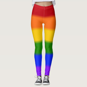 Falln Rainbow Gay Pride Flag Leggings