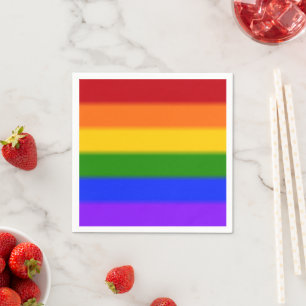 Falln Rainbow Gay Pride Flag Napkin