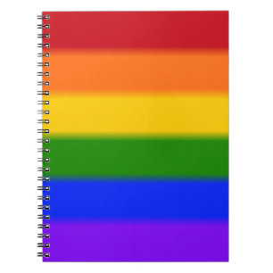 Falln Rainbow Gay Pride Flag Notebook