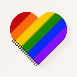 Falln Rainbow Gay Pride Flag Notebook