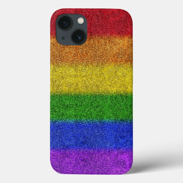 Falln Rainbow Glitter Gradient Case-Mate iPhone Case (Back)