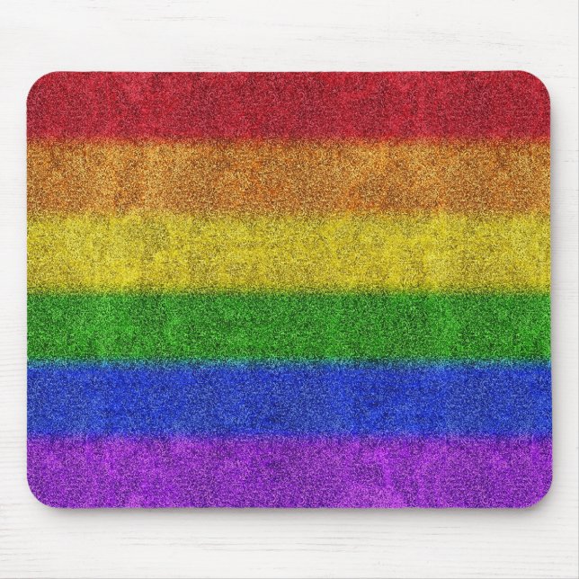 Falln Rainbow Glitter Gradient Mouse Pad (Front)