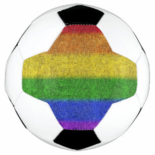 Falln Rainbow Glitter Gradient Soccer Ball