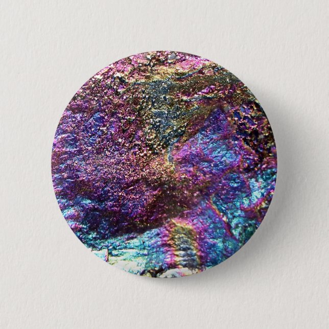 Falln Rainbow Rocks 2 Inch Round Button (Front)