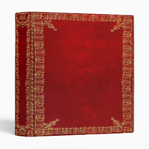 Falln Red And Gilded Gold Book Binder