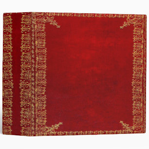 Falln Red And Gilded Gold Book Binder
