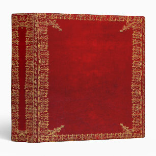 Falln Red And Gilded Gold Book Binder