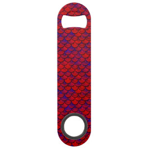 Falln Red and Purple Scales Speed Bottle Opener