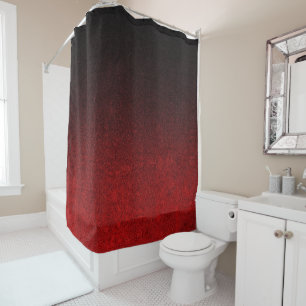Falln Red & Black Glitter Gradient