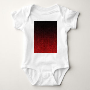 Falln Red & Black Glitter Gradient Baby Bodysuit