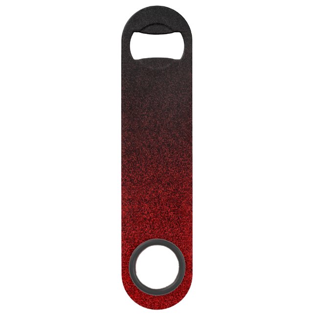 Falln Red & Black Glitter Gradient Bar Key (Front)