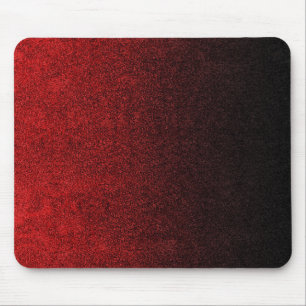 Falln Red & Black Glitter Gradient Mouse Pad