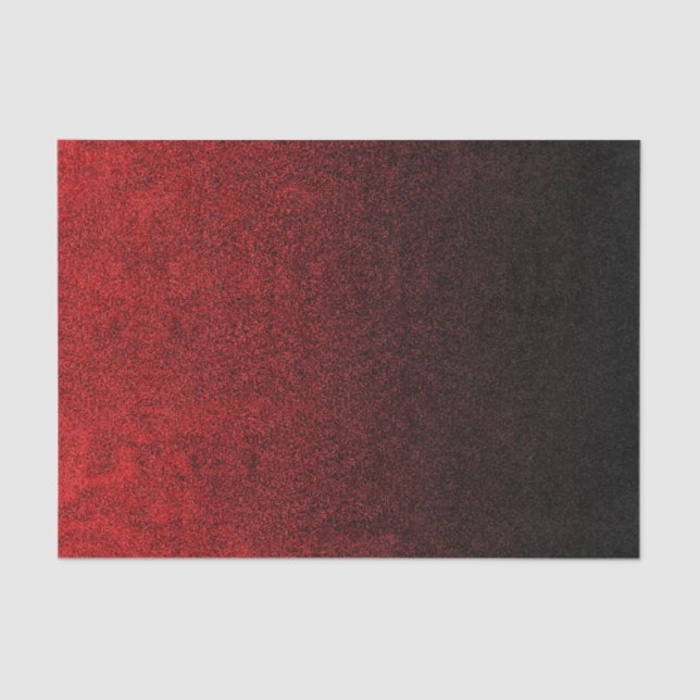 Falln Red & Black Glitter Gradient Tissue Paper (Front)