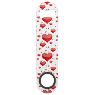Falln Red Hearts (You Choose Background Colour!) Bar Key