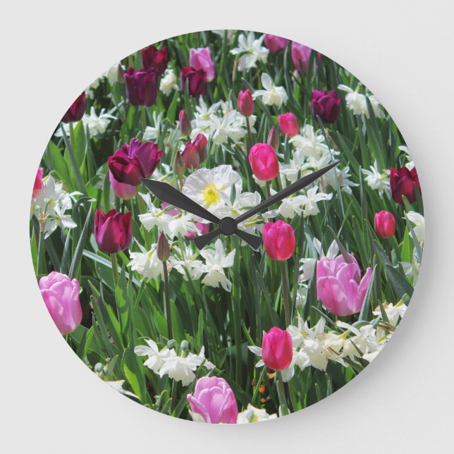 Falln Romantic Spring Morning Large Clock (Front)