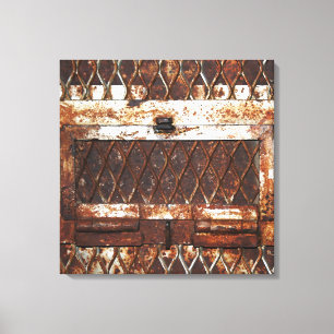 Falln Rusted Window Canvas Print