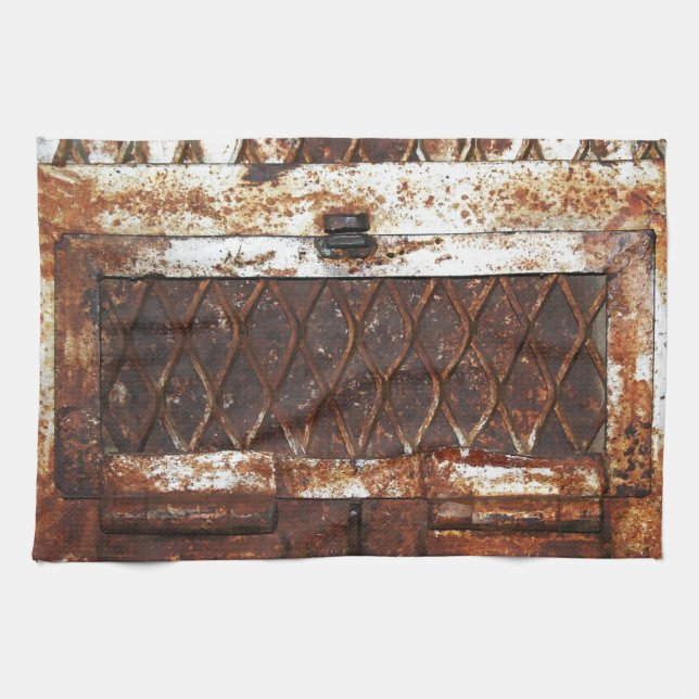 Falln Rusted Window Kitchen Towel (Horizontal)