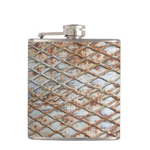 Falln Rusty Grate Hip Flask