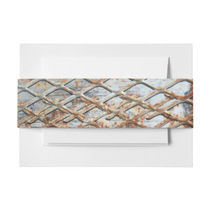 Falln Rusty Grate Invitation Belly Band