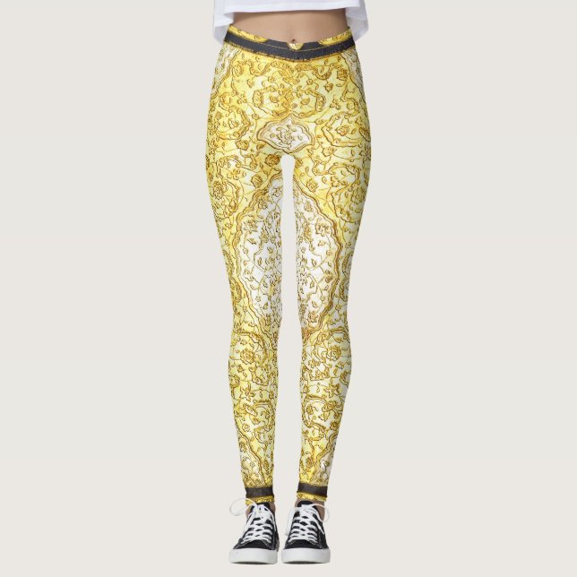 Falln Sacred Gold Leggings (Front)
