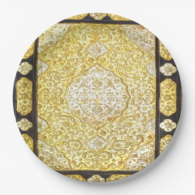 Falln Sacred Gold Paper Plate (Front)