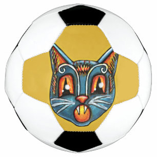 Falln Scaredy Cat Vintage Halloweenies Soccer Ball