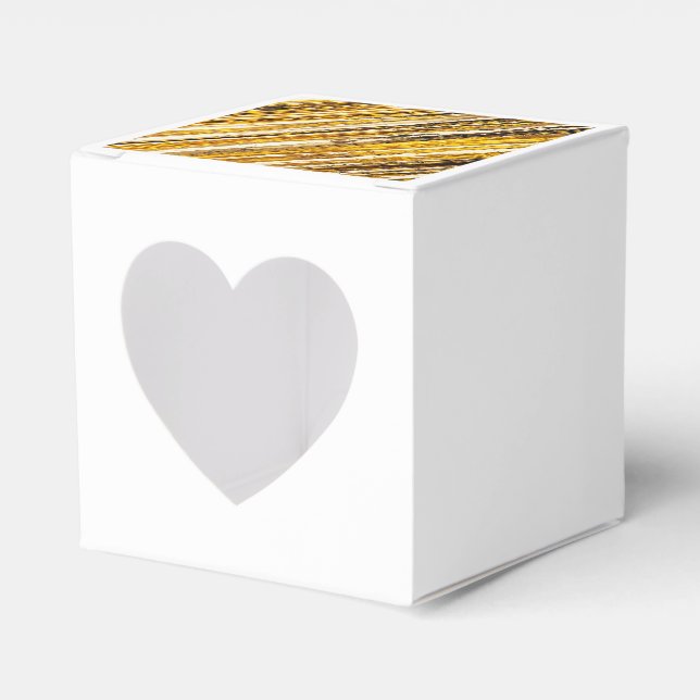 Falln Shimmering Gold Foil Favor Box (Front Side)