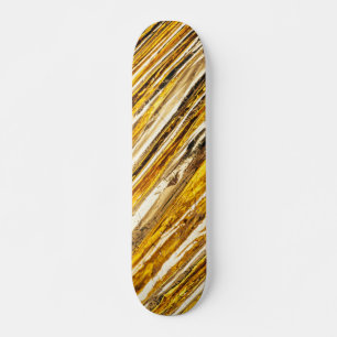 Falln Shimmering Gold Foil Skateboard