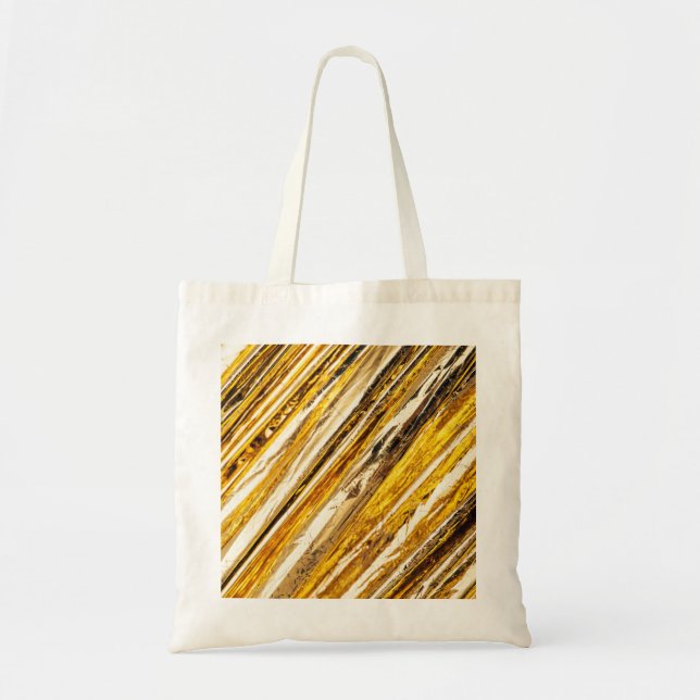 Falln Shimmering Gold Foil Tote Bag (Front)