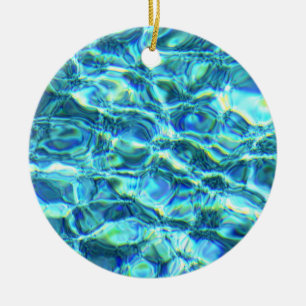 Falln Shimmering Water Ceramic Ornament