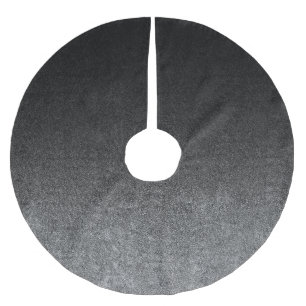 Falln Silver & Black Glitter Gradient Brushed Polyester Tree Skirt