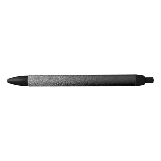 Falln Silver & Black Glitter Gradient Ink Pen (Front)