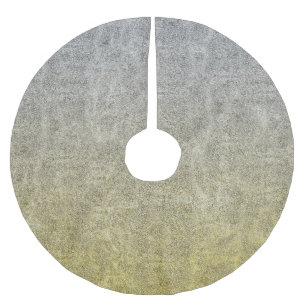 Falln Silver & Gold Glitter Gradient Brushed Polyester Tree Skirt