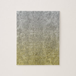 Falln Silver & Gold Glitter Gradient Jigsaw Puzzle
