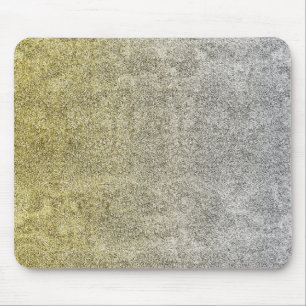 Falln Silver & Gold Glitter Gradient Mouse Pad