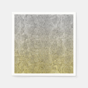 Falln Silver & Gold Glitter Gradient Napkin